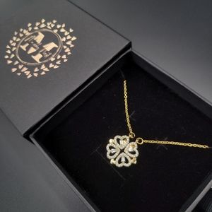 Four leaf Heart Shape Necklace